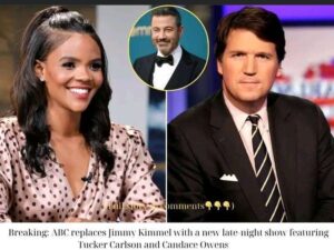 Breaking: ABC replaces Jimmy Kimmel with a new late-night show featuring Tucker Carlson and Candace Owens