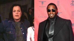 Rosie O'Donnell was hosting the 2000 Grammy Awards when she cracked two jokes about Diddy going to prison to the R&B group TLC in a behind-the-scenes video.