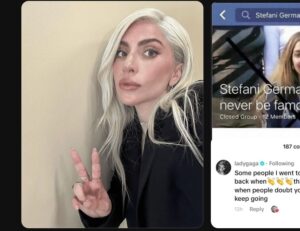 Lady Gaga addresses the infamous Facebook page made by her college classmates named ‘Stefani Germanotta, you will never be famous’:  “This is why you can’t give up when people doubt you or put you down.” 👏❤️