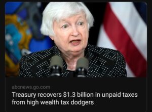 ABC News Treasury recovers $1.3 billion in unpaid taxes from high wealth tax dodgers