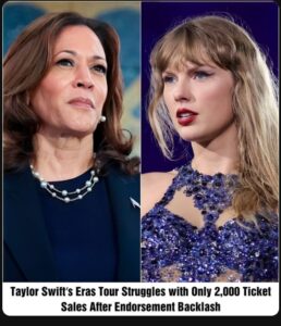 Taylor Swift’s Eras Tour Faces Setback with Just 2,000 Tickets Sold Amid Endorsement Controversy