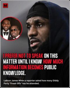 #lebronjames was ask by a reporter at his talk conference yesterday about how many #diddy party “freak offs” has he attended and this was his response! 🤔😂💬 #sheknows