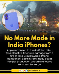 Apple could set up another assembly line in China or add shifts there to secure parts for India’s iPhone manufacturers.  #iphone16 #iphone #apple #tata #tataplant #india #china #manufacturing #news #youfinance