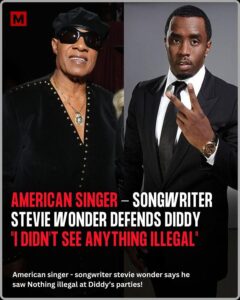 Stevie wonder defends #diddy 💬